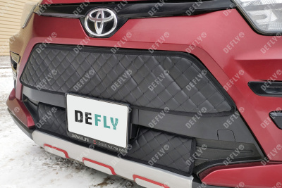 Утеплитель радиатора для Toyota Raize, 2019-н.в., экокожа черная 