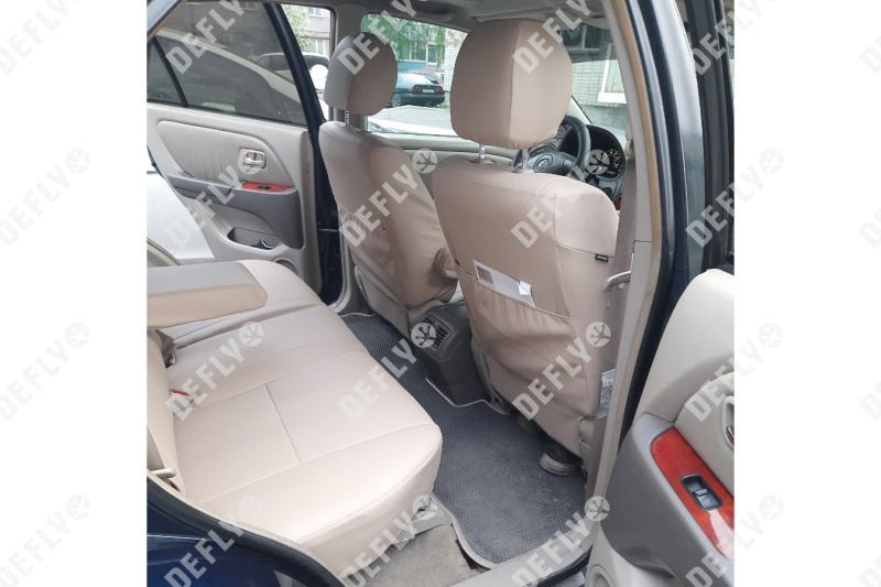 Чехлы на сиденья Lexus RX (XU10), 2000-2003, рестайлинг, экокожа бежевая