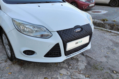 Автоодеяло и утеплитель радиатора Ford Focus III, 2010-2015, до рестайлинга