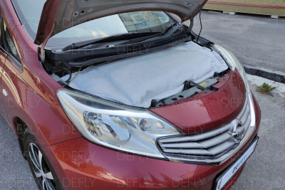 Автоодеяло и утеплитель радиатора Nissan Note (E12), 2012-2016, до рестайлинга